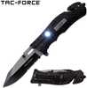 Tac-Force Assisted 3.25 in Blade Black Aluminum Handle