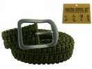 Impulse Product Paracord Belt with Steel Buckle Olive Green