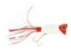 Arbogast Hula Popper 5/8Oz White/Redhead Mn# G750-01