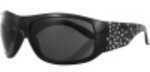 Bobster Vixen Highway Honey Sunglasses Spiderweb W/Rhinstn