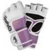 Hayabusa Tokushu 4Oz MMA Gloves White/Dk Orchid Sm