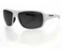 Bobster Informant Sunglasses Wht Frame Smoked Lens Anti-Fog