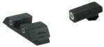 AmeriGlo GL5113 Classic 3 Dot Night Sight Fits Glock 17/19/19x/26/34 Gen5 Tritium Green w/White Outline Front