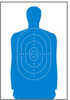 Action Target Inc B-27S Blue-100 Qualification Hanging Paper 24" X 45" Silhouette 100 Per Box