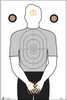 Action Target Inc PIC-12-100 Gag Hanging Paper 23" X 35" Silhouette Black/Gray/Orange 100 Per Box