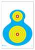 Action Target Inc Pr-WB1-100 High Visibility Fluorescent Paper 19" X 25" Silhouette Blue/Red/Yellow 100