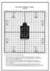 Action Target Inc Alt C(2)-100 M-16 Hanging Tagboard 8.75" X 11.5" Center Mass Black/White 100