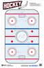 Action Target Inc Gs-Hockey-100100 Bx Hockey Hanging Paper 23" X 35" Hockeye Red/White/Blue 100