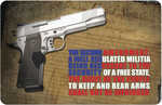 Beck TEK, LLC (TEKMAT) R172Amend Right To Bear Arms Cleaning Mat 2Nd Amendment 17" X 11" Multi-Color