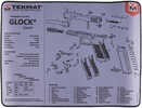 TekMat Gun Accessories for Glock Gen 4 Schematic 15"x20" Gun Cleaning Mat Gray