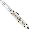 CobraTec Knives Come And Take It 3" OTF Dagger Plain D2 Steel Blade Cerakoted Aluminum W/"Come