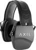 Axil LLC TRACKR-PS Tracker Passive Muff Over The Head Style With Gray Ear Cups, Black Headband, 25Db & Is Sweat/Water Re