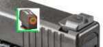AmeriGlo GL434 Hackathorn Fits Glock 20/21 Tritium Green w/Orange Outline Front Steel Black Rear