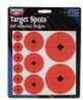 Birchwood Casey 33928 Target Spots Self-Adhesive Paper Bullseye Orange 60-1"/30-2"/20-3"