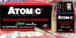 300 AAC Blackout 220 Grain Hollow Point 50 Rounds Atomic Ammunition