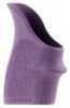 Hogue 18406 HandAll Beavertail Grip Sleeve Fits S&W Shield 9; Ruger LC9; for Glock 26 Textured Rubber Purple
