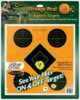 Caldwell 244561 Orange Peel Sight-In Self-Adhesive Paper 12" 5-Diamond Orange/Black 5 Pack