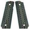 VZ 1911 Diamond Back Grip Panels Texture G10 Black/Gray Md: DBBGXA