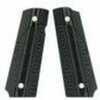 VZ 1911 Elite Tactical Carry Grip Panels Diamond Texture G10, Black/Gray Md: ETCBGXA