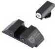 Night Fision GLK00103WGZG Sight Set Square for Glock 17/17L/19/22-28/31-35/37-39 Tritium Green w/White Out