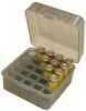 MTM Shotshell Box 25 Round Flip-Top 12 20 Gauge Up To 3" Clear Smoke S25D-41