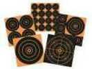 Birchwood Casey 36612 Big Burst Self-Adhesive Paper 6" Bullseye Orange/Black 3 Pack