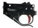 Timney Triggers 1022-2C Replacement Ruger 10/22 Single-Stage Curved 2.75 lbs Black/Red