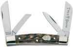 Boker Congress Appaloosa Folder Knife With 4 Blades & Bone Handle Md: 5464Ab