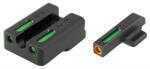 Truglo TG13HP1PC TFX HK VP 9&40P30P30SKP30L45 Tactical U-Notch Green Tritium/Fiber Optic w/Orange Outline Blac