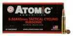 5.56mm Nato 112 Grain Soft Point Round Nose 50 Rounds Atomic Ammunition