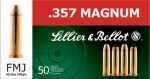 357 Mag 158 Grain Full Metal Jacket 50 Rounds Sellior & Bellot Ammunition 357 Magnum