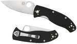 Spyderco Tenacious Folder Plain Blade Black G-10 Handle C122GP