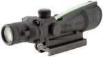 Trijicon 100156 ACOG 3.5x 35mm Obj 28.9 ft @ 100 yds FOV Black Matte Dual Illuminated Horseshoe 223 Ballistic Green