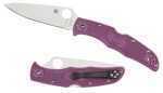 Spyderco C10FPPR C10 Endura Flat Ground Purple Plain