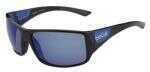 Bolle 11928 Tigersnake Sporting Glasses Shiny Black/Matte Blue Frame Mirror Lens