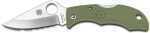 Spyderco LFGP3 Lady Bug Folder Foliage Green Plain Edge Vg-10 Clip Point