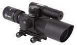 Firefield FF13014 Rifle Scope with Green Laser 2.5-10x 40mm Obj 34.86-11.53 ft @ 100 yds FOV 30mm Tube Black Matte Finis