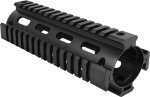 Aim Sports MT021 M4 Carbine Length Quad Rail AR-15/M16/M4 Black Hard Coat Anodized Aluminum 6.60"
