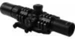 Aim Sports JTHR1 Recon 1.5-4x 30mm Obj 85-25 ft @ 100 yds FOV Tube Black Finish Tri-Illuminated 3/4 Circle Dot