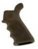 Hogue 15023 AR-15 Rubber Grip Beavertail W/Finger Grooves Matte Desert Tan