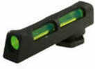 Hiviz GL2014 LiteWave Compatible with All for Glock Fiber Optic Green/Red/White Front Black Steel Frame