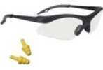 PEL 97059 Youth Glasses Clear W/Plugs