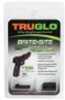 Truglo TG131GT1A Brite-Site TFO Fits Glock 42/43 Tritium/Fiber Optic Green Front/Rear Black