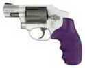Hogue 60006 Monogrip with Finger Grooves Grip S&W J Frame w/Round Butt Rubber Purple