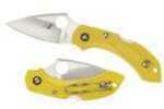 Spyderco C28SYL2 Dragonfly II Salt 2.25" H1 Steel Drop Point Fiberglass Reinforced Nylon Yellow Handle