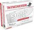 9mm Luger 115 Grain Full Metal Jacket 200 Rounds Winchester Ammunition