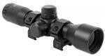 Aim Sports JTM432B Tactical Compact 4x 32mm Obj 36.6 ft @ 100 yds FOV 1" Tube Black Matte Finish Mil-Dot