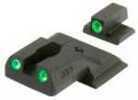 Meprolight 11770 Tru-Dot Night Sight Set S&W M&P Shield Tritium Green Front/Rear Black