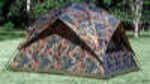 Tex Sport Headquarters Camouflage Square Dome Tent 9 X 72"H - Sleeps 5 Polyurethane Coated Taffeta walls 1/2 L