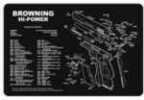 TEKMAT Armorers Bench Mat 11"X17" Browning Hi-Power